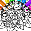 Abstract Heart Coloring Pages